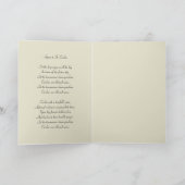 Carte Sainte Cecilia Patronesse des Musiciens Religieux (Intérieur)