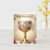 Carte Sainte Communion (Fleur jaune)