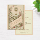 Carte Sainte Communion Solennelle Calice Tradition (Bureau)