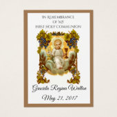 Carte Sainte Communion solennelle Jésus (Devant)