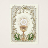 Carte Sainte de Communion de Garçon Catholique de (Devant)