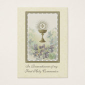 Carte Sainte de Communion Solennelle (Devant)