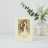 Carte sainte de fiançailles de prière catholique (Debout devant)