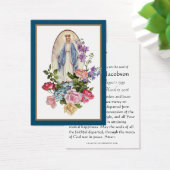 Carte Sainte de la Vierge Marie funéraire (Bureau)