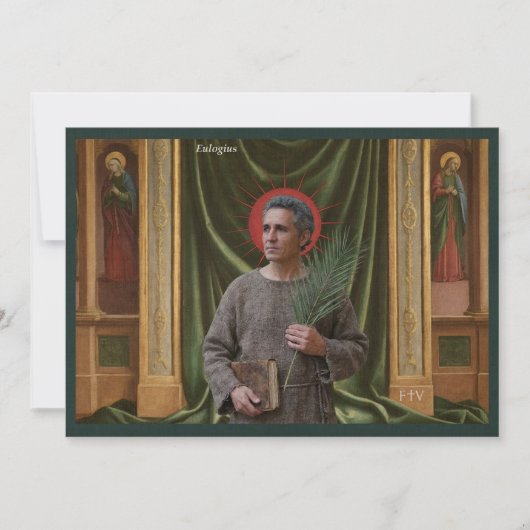 Carte Sainte de l'Art Catholique | Saint Eulogius (Devant)