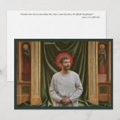 Carte Sainte de l'Art Catholique | Saint Valentin (Devant / Derrière)