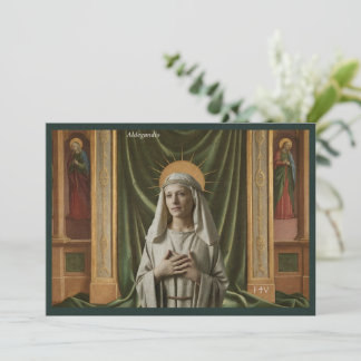 Carte Sainte de l'Art Catholique | Sainte Aldegund