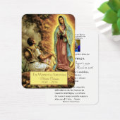 Carte Sainte de l'espagnol catholique Marie funéra (Bureau)
