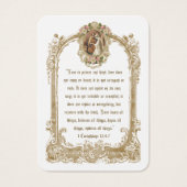 Carte Sainte de Mariage Catholique Traditionnel (Devant)