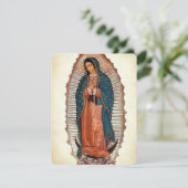 Carte Sainte de Notre-Dame de Guadalupe (Debout devant)