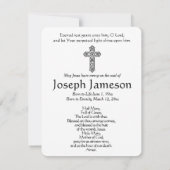 Carte Sainte de Notre-Dame de Guadalupe (Dos)