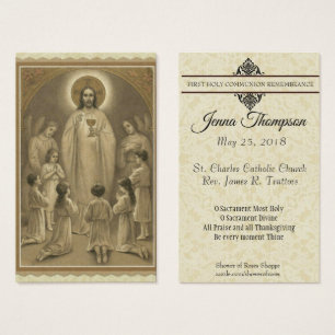 CARTE SAINTE DE PREMIERS DE SAINTE COMMUNION