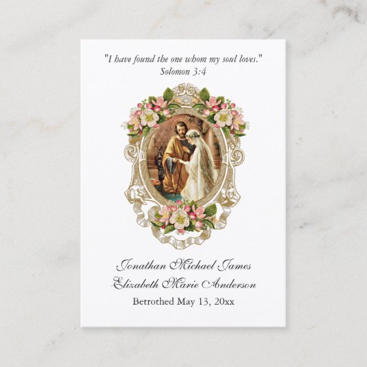 Carte Sainte de prière catholique (Devant)