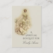 Carte sainte de prière de bouquet spirituel de (Devant)