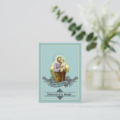 Carte sainte de prière de St Joseph Memorare (Debout devant)