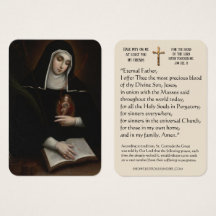 Carte Sainte de Sainte Gertrude la Grande Prière d