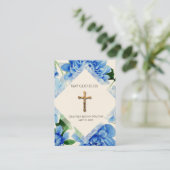 Carte sainte de souvenir de bébé de croix (Debout devant)