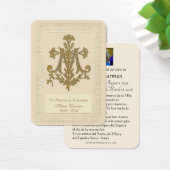 Carte Sainte du mémorial funéraire catholique de M (Bureau)