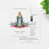 Carte Sainte du Mémorial funéraire catholique Vier (Bureau)