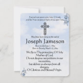 Carte Sainte du Mémorial funéraire catholique Vier (Dos)