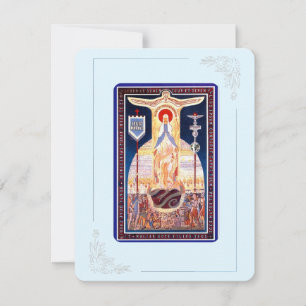 Carte Sainte du Mémorial funéraire catholique Vier