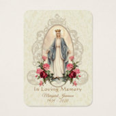 Carte Sainte du Mémorial funéraire catholique Vier (Devant)