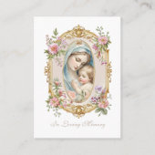 Carte Sainte du Mémorial funéraire catholique Vier (Devant)