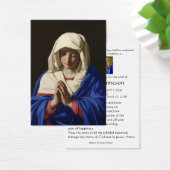 Carte Sainte du Mémorial funéraire catholique Vier (Bureau)