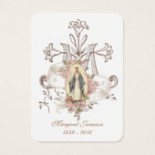 Carte Sainte du Mémorial funéraire catholique Vier (Devant)