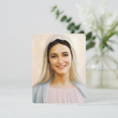 Carte Sainte du Mémorial funéraire catholique Vier (Debout devant)