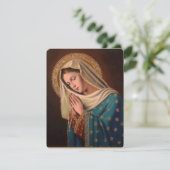 Carte Sainte du Mémorial funéraire catholique Vier (Debout devant)