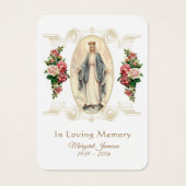 Carte Sainte du Mémorial funéraire catholique Vier (Devant)