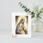 Carte Sainte du Mémorial funéraire catholique Vier (Debout devant)