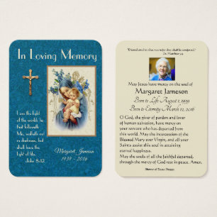 Carte Sainte du Mémorial funéraire catholique Vier