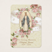 Carte Sainte du Mémorial funéraire catholique Vier (Devant)