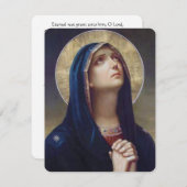 Carte Sainte du Mémorial funéraire catholique Vier (Devant / Derrière)