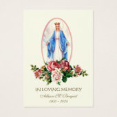 Carte Sainte du Mémorial funéraire catholique Vier (Devant)