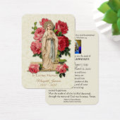 Carte Sainte du Mémorial funéraire catholique Vier (Bureau)