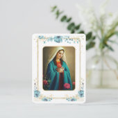 Carte Sainte du Mémorial funéraire catholique Vier (Debout devant)