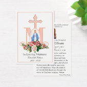 Carte Sainte du Mémorial funéraire catholique Vier (Bureau)