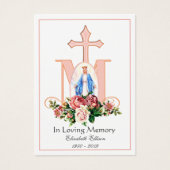 Carte Sainte du Mémorial funéraire catholique Vier (Devant)