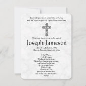 Carte Sainte du Mémorial funéraire catholique Vier (Dos)