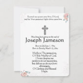 Carte Sainte du Mémorial funéraire catholique Vier (Dos)