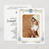 Carte Sainte du Mémorial funéraire catholique Vier (Devant / Derrière)