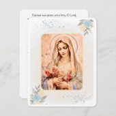 Carte Sainte du Mémorial funéraire catholique Vier (Devant / Derrière)