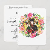 Carte Sainte du Mémorial funéraire catholique Vier (Devant / Derrière)