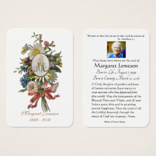 Carte Sainte du Mémorial funéraire catholique Vier