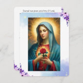 Carte Sainte du Mémorial funéraire catholique Vier (Devant / Derrière)