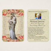 Carte Sainte du Mémorial funéraire catholique Vier (Devant & derrière)