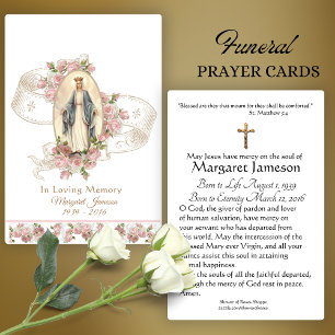 Carte Sainte du Mémorial funéraire catholique Vier